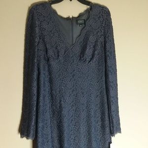 Adrianna Pappell Plus Size Navy Dress